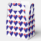 Funky Australië Hart Vlag Rode Grens Bedankdoosjes (Geopend)