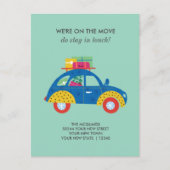 Funky auto gaat naar huis aankondigingskaart (Voorkant)