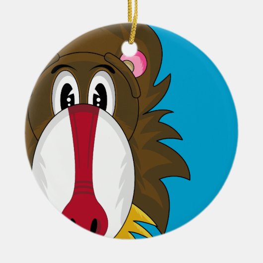 Funky Baboon Ornament (Voorkant)