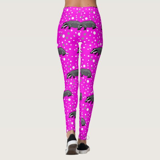 Funky Badger Leggings! Leggings (Achterkant)