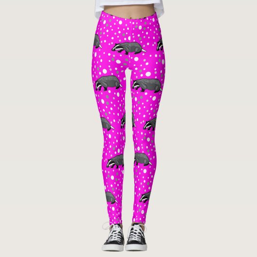 Funky Badger Leggings! Leggings (Voorkant)