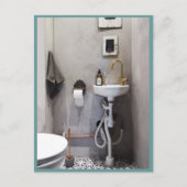 Funky Badkamers Briefkaart (Voorkant)