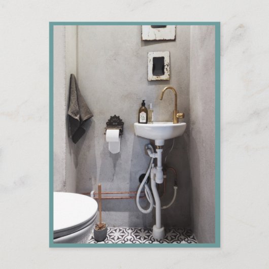 Funky Badkamers Briefkaart (Voorkant)