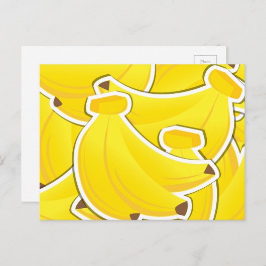 Funky banana briefkaart (Voorkant / Achterkant)