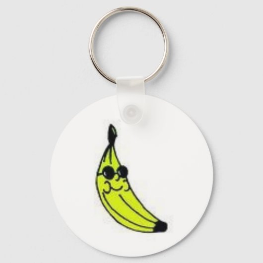 Funky Banana Keyring Sleutelhanger (Voorkant)