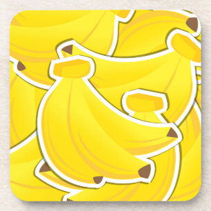 Funky bananen drankjes onderzetter