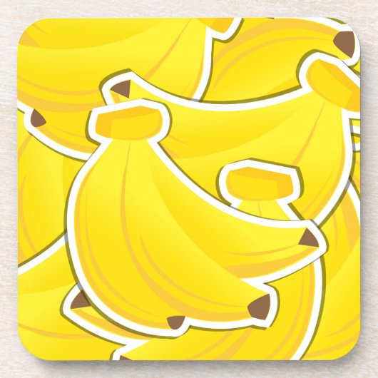 Funky bananen drankjes onderzetter (Voorkant)