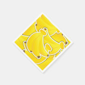 Funky bananen servet (Hoek)