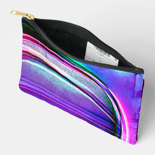 Funky basketbal paarse en roze design etui (Open)