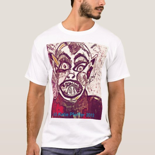 Funky Bat Boy T shirt van Katie Pfeiffer (Voorkant)
