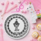 Funky  Bat Lady Papieren Bordje (Feest)