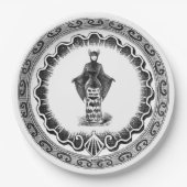 Funky  Bat Lady Papieren Bordje (Voorkant)