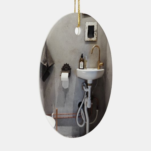 Funky Bathroom Keramisch Ornament (Rechts)