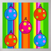 Funky Baubles Poster (Voorkant)