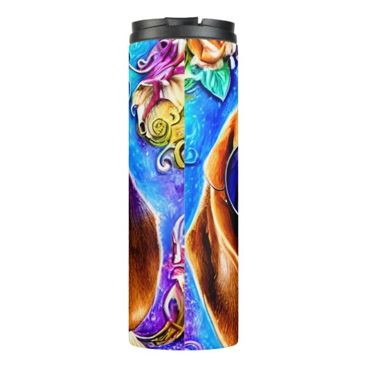 Funky Beagle Dog Thermosbeker (Achterkant)