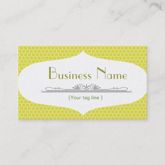 Funky Bee Business Card-sjabloon Visitekaartje (Voorkant)