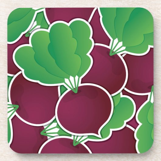 Funky beet drankjes onderzetter (Voorkant)