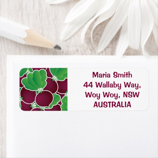 Funky beet etiket (Insitu)