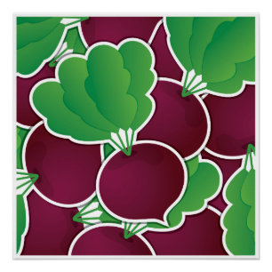 Funky beet perfect poster