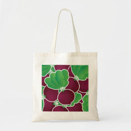 Funky beet tote bag