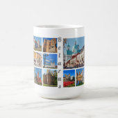 Funky Belarus Architecture Collage Mok Cup (Center)