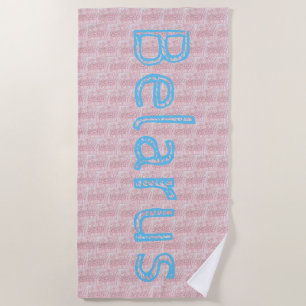 Funky Belarus Folk Cross-titched Beach Towel Strandlaken