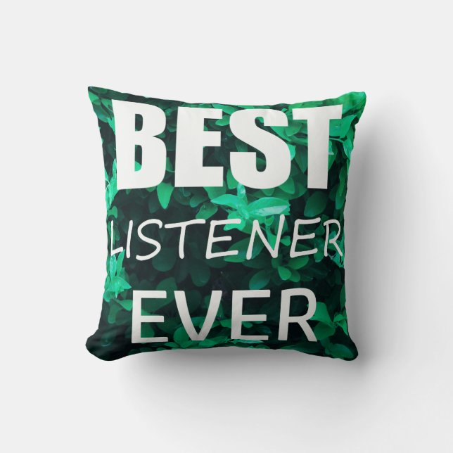 Funky Beste Luisteraar Ooit Kussen Worp Kussen (Voorkant)