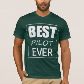 Funky Beste Piloot Ooit T-Shirt Top (Voorkant)