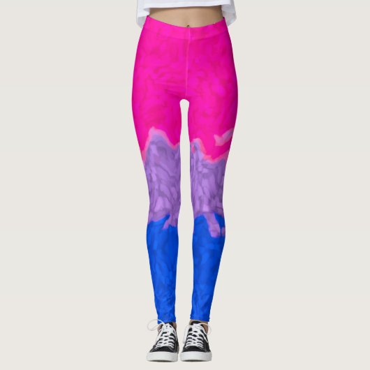 Funky Bi Pride Flag Leggings (Voorkant)