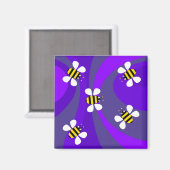 Funky bijen magneet (Voorkant / Achterkant)