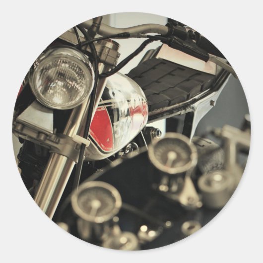 Funky Biker Motorfietsen Motoren Sticker (Voorkant)