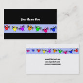 Funky Bird Banner, Jouw naam here Visitekaartje (Voorkant / Achterkant)