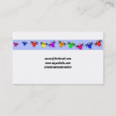 Funky Bird Banner, Jouw naam here Visitekaartje (Achterkant)
