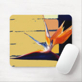Funky Bird of Paradise Tropic Flower Mousepad Muismat (Met muis)