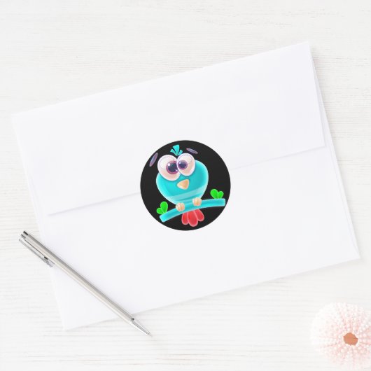 Funky Birdie Groove Sticker (Envelop)