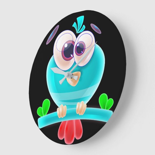Funky Birdie Time Clock Grote Klok (Hoek)