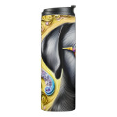 Funky Black Labrador Thermosbeker (Gedraaid links)