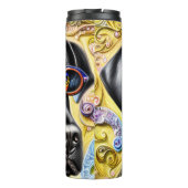 Funky Black Labrador Thermosbeker (Achterkant)