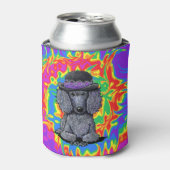 Funky Black Poodle Blikjeskoeler (Blikje Voorkant)