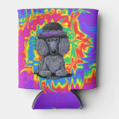 Funky Black Poodle Blikjeskoeler (Voorkant)