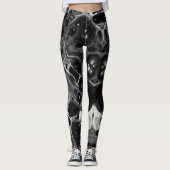 Funky Black & White Leggings (Voorkant)