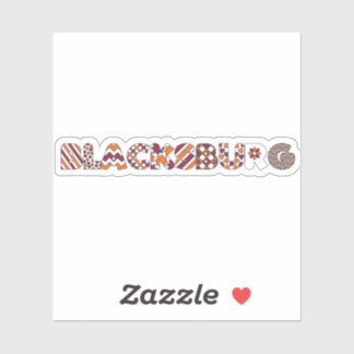 Funky Blacksburg van Sticker