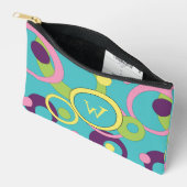 Funky Blauwe Cirkels Etui (Open)