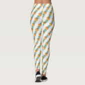Funky Bleek Geel Geel Geel Geel Leggings Ananas (Achterkant)