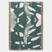 Funky Bleek Green Swiss Cheese Plant Deken (Voorkant Verticaal)