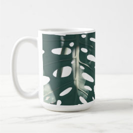 Funky Bleek Green Swiss Cheese Plant Koffiemok