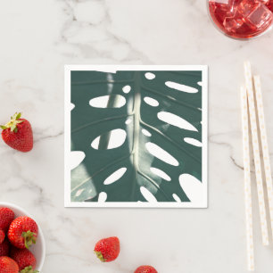 Funky Bleek Green Swiss Cheese Plant Servet