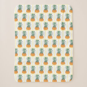 Funky Bleek Groen Geel Ananas Lekker Deken