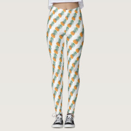 Funky Bleek Groen Geel Lekkere Ananas Broek Leggings