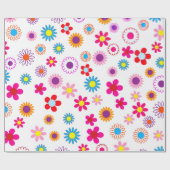 Funky bloem wrapping papier (Vlak)